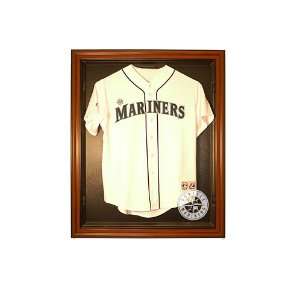  Seattle Mariners Cabinet Style Jersey Display   Brown 
