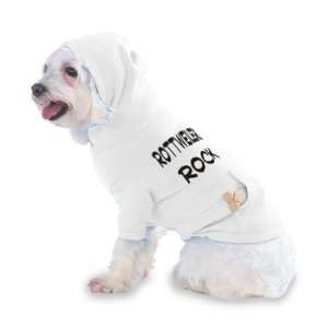 Rottweilers Rock Hooded (Hoody) T Shirt with pocket for your Dog or 