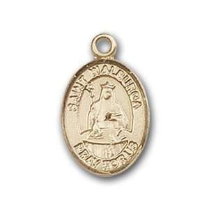   Baby Child or Lapel Badge Medal with St. Walburga Charm and Baby Boots