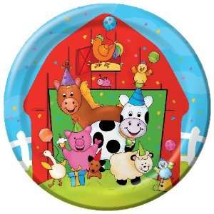  Barn Yard Bash 7 inch Paper Plates 8 Per Pack Toys 