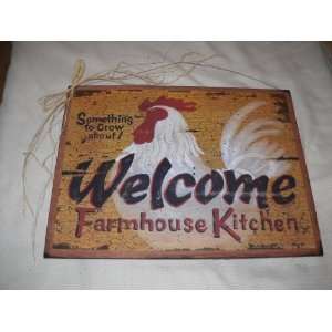   Kitchen Rooster Sign Something to Crow About Country