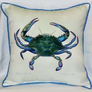 Blue Crab Indoor Outdoor Pillow 