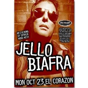  Jello Biafra Poster   Concert Flyer   Spoken Word