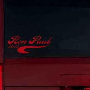 Ron Paul 2012 Swash Window Decal (Red)