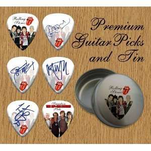  Rolling Stones 6 Signature Double Sided Guitar Picks In 