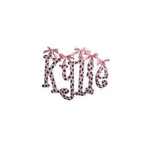  Pink Cheetah Wooden Wall Letters: Baby