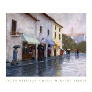   Misty Morning Stroll   Roger Williams 48x36: Home & Kitchen