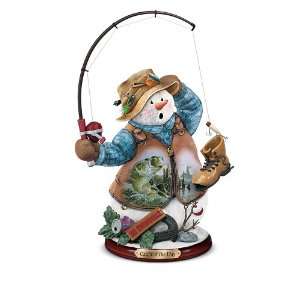  Fishing For Fun Snowman Figurine Collection