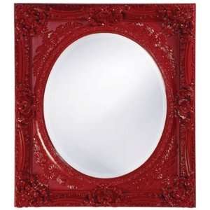  Bono Glossy Red Cameo Mirror 30x34x2