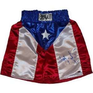 Miguel Cotto Autographed Boxing Trunks:  Sports & Outdoors