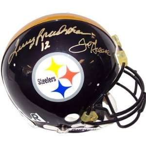  Joe Greene & Terry Bradshaw Autographed Helmet   &: Sports 