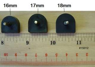 pr) HIGH HEEL TIPS RUBBER REPLACEMENT DOWEL LIFTS Oblong 11mm x