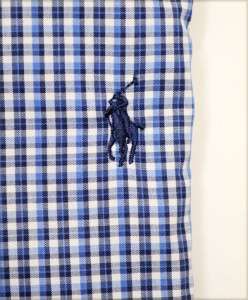 NWT Ralph Lauren POLO Mens Classic Fit Button Down Dress Shirt Blue 