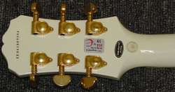 EPIPHONE by Gibson LES PAUL CUSTOM WHITE WITH GOLD HARDWARE 