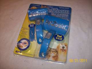   dog cat brush kit groom grooming FAST  self cleaning NEW
