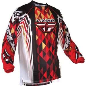  2012 FLY RACING KINETIC MESH JERSEY (X LARGE) (RED/BLACK 
