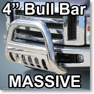 Huge 4 Stainless Bull Bar Push Grill Guard 2008 2011 FORD F250 F350 