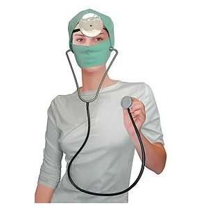  Adult Doctor Set (Hat, Mouth Muffle, Stethoscope,reflector 