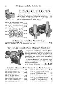 Repro of 1928 Brunswick (BBC) Billiard Supplies Catalog  