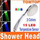 Romantic 7 Colors LED Light Bathroom Shower Head Home  