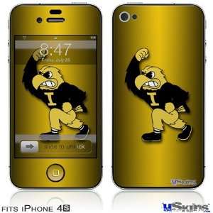  4S Skin   Iowa Hawkeyes Herky on Black and Gold: Everything Else