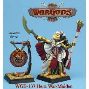  Wargods Of Aegyptus Heru War maiden With Gong Toys 