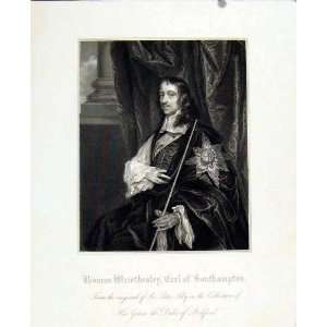  Thomas Wriothesley Earl Southampton Portrait Print