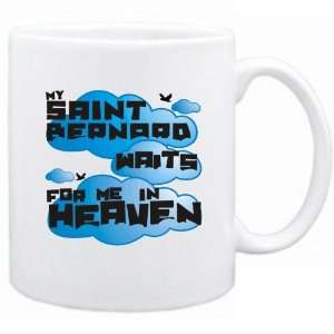 New  My Saint Bernard Waits For Me In Heaven  Mug Dog:  