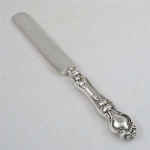   Wallace, Sterling Dinner Knife, Blunt Plated, Monogram R Kitchen