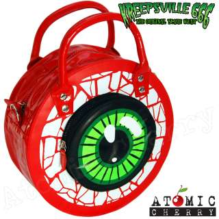   Zombie Eyeball Handbag Purse Horror Rockabilly Punk Gothic Bag  