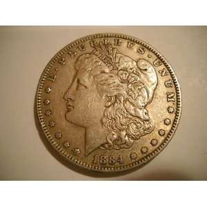  1884 90% Silver Morgan Dollar Extremely Fine Condition No 