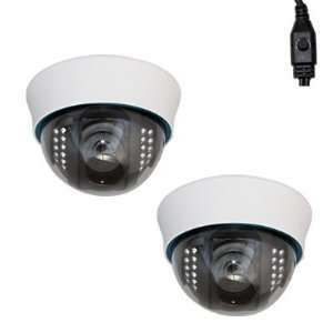  2 Pack of Professional Dome Indoor Surveillance Security 