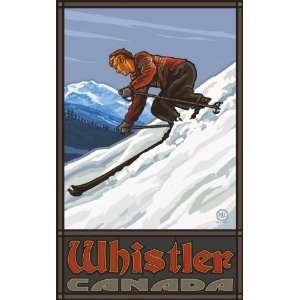  Northwest Art Mall Whistler Canada Downhill Skier Man 