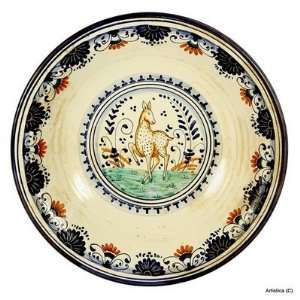  MAJOLICA Montelupo MAJOLICA wall plate with central 
