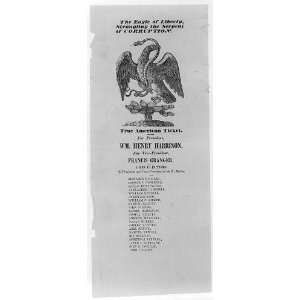  True American Ticket,William Henry Harrison,1773 1841 