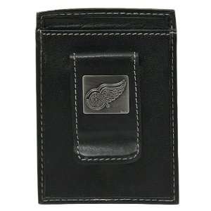  Detroit Red Wings Leather Money Clip With Metal Logo 