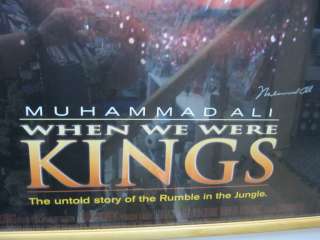 Muhammad Ali When We Were Kings Signed Movie Poster  