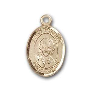   St. Gianna Beretta Molla Charm and Arched Polished Pin Brooch Jewelry