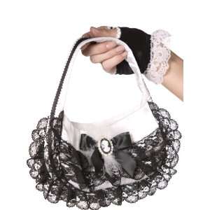 Deluxe French Maid Handbag Purse Costume Accessory: Toys 