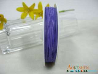 Colors Different Roll& Colour Tiger Tail Beading Wire 0.45mm 60m/roll 