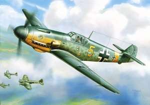 German Fighter Messerschmitt Bf 109 F2, 1/144 Scale Miniature  