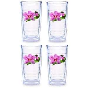  Tervis Tumblers   Orchids Pink   16 oz   set of 4: Patio 