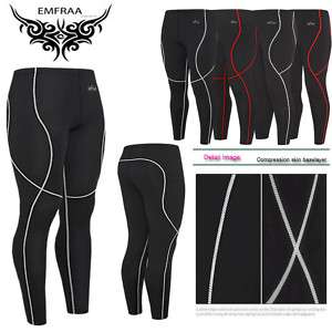 Womens Mens compression tights pants base layer S XXL  