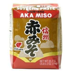 AKA Miso   Red Soybean Paste (Pack of 4) Grocery & Gourmet Food