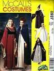 McCalls Costumes 8937 Rennaisance Medieval Costume Sewing Pattern 