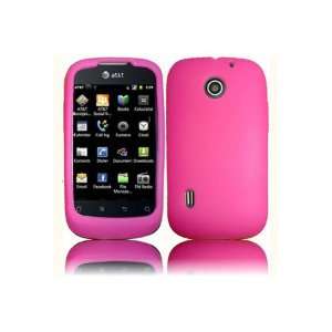 HHI Huawei U8652 Fusion Silicone Skin Case   Hot Pink (Package include 