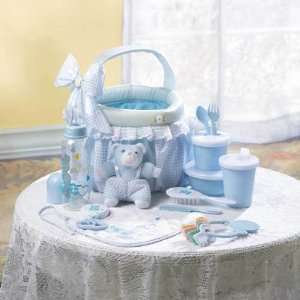  Blue Baby Soft Basket Gift Set