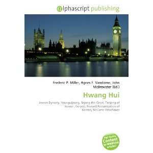  Hwang Hui (9786134303262) Books