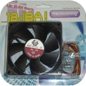  Ceramic Bearing Fan 120x25mm 18 dBA Shock Resistant 
