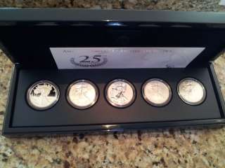 2011 American Eagle 25th Anniversary Silver Coin Set US Mint New 